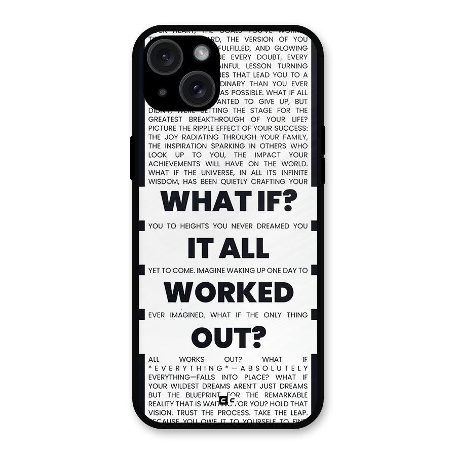 What If Metal Back Case for iPhone 15 Plus