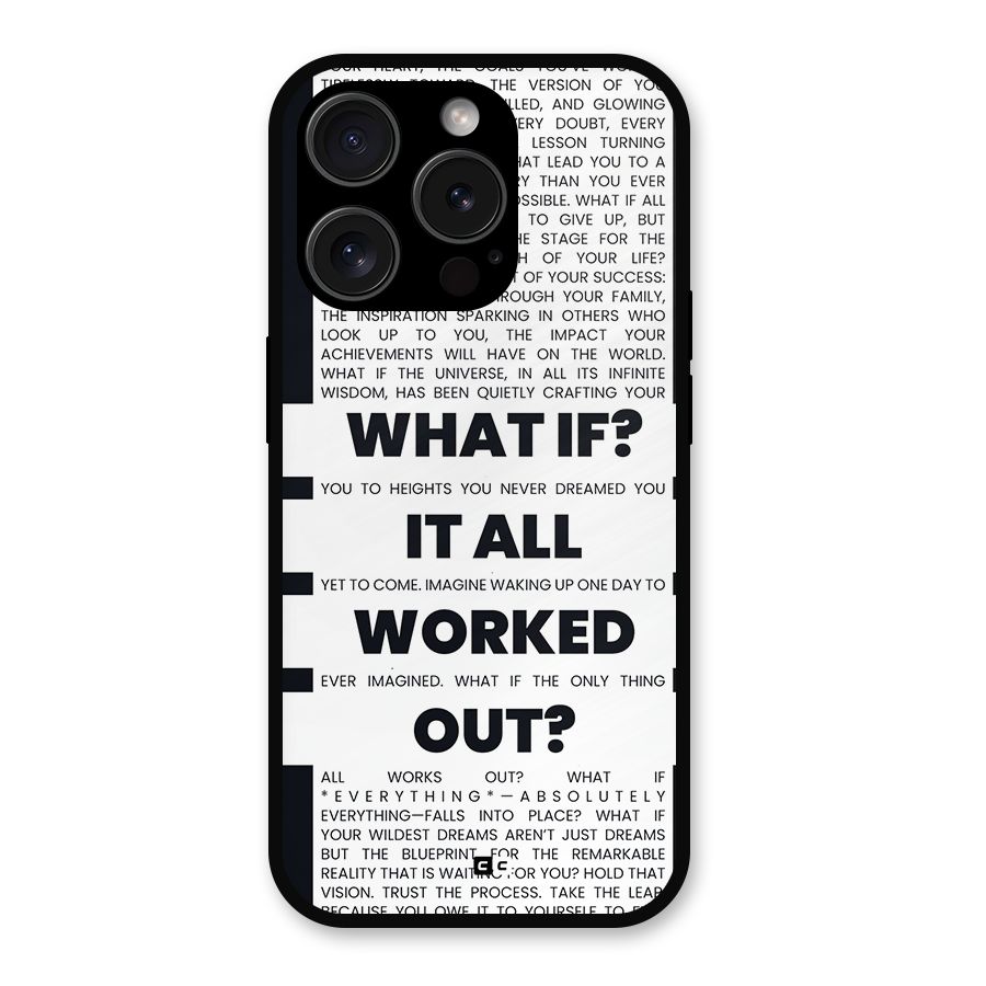 What If Metal Back Case for iPhone 15 Pro