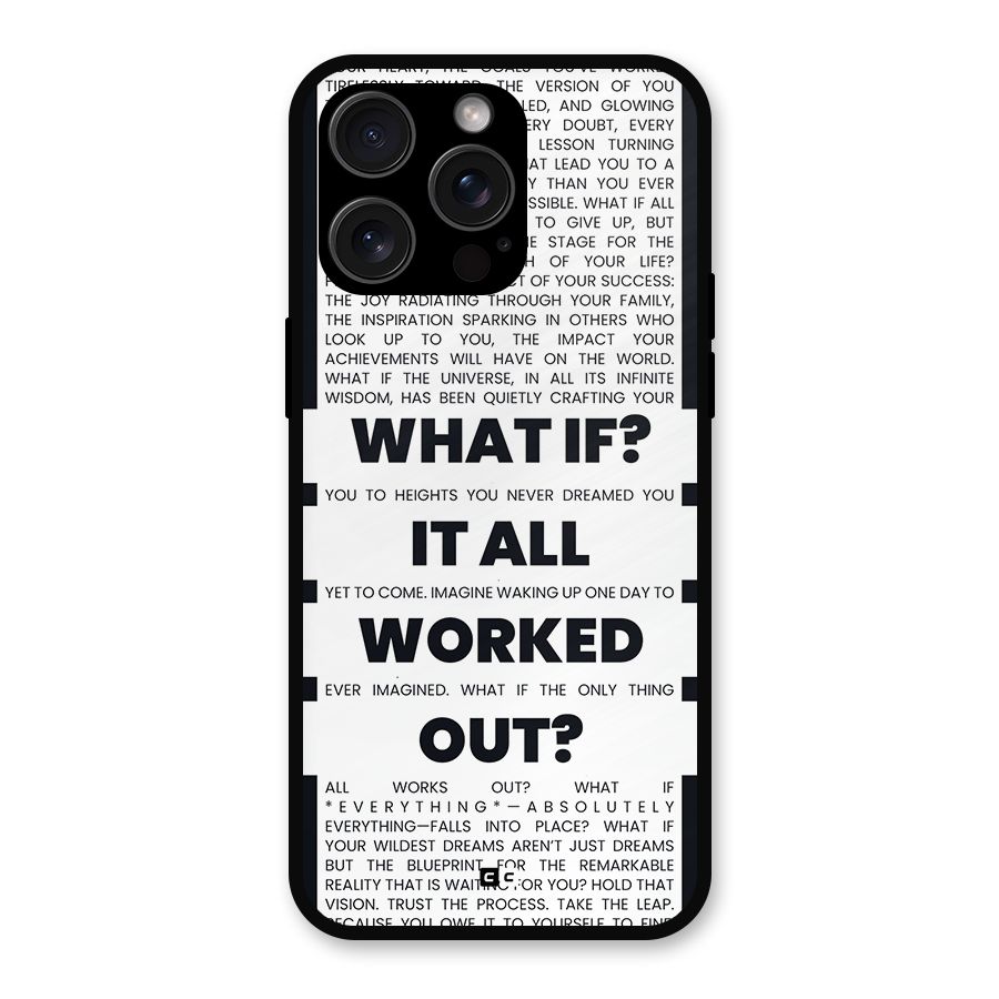 What If Metal Back Case for iPhone 15 Pro Max