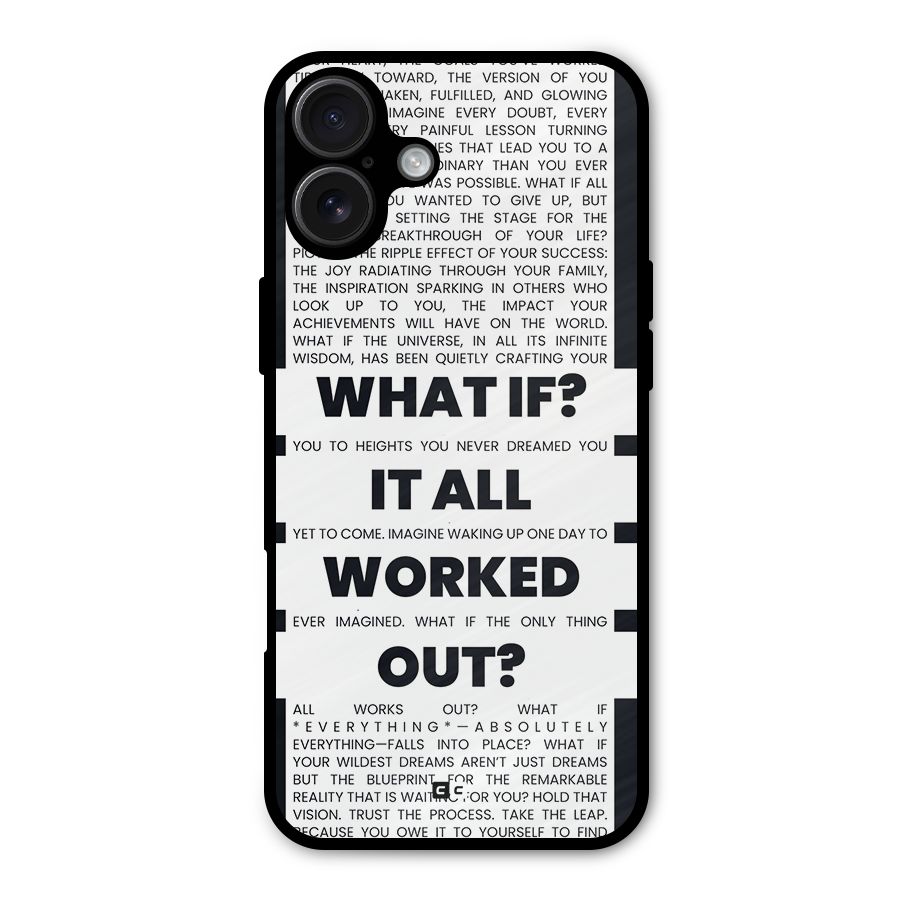 What If Metal Back Case for iPhone 16 Plus