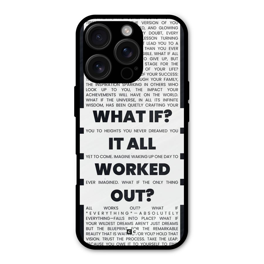 What If Metal Back Case for iPhone 16 Pro