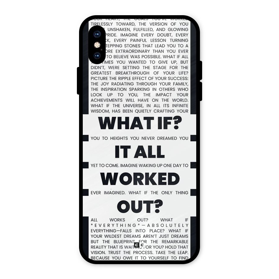 What If Metal Back Case for iPhone XS Max