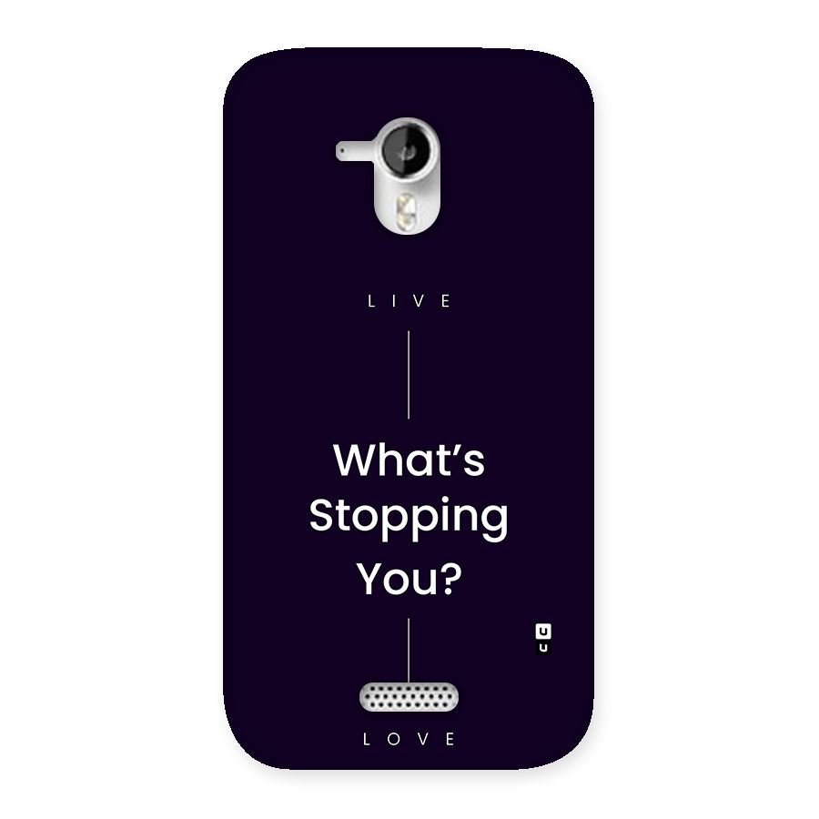 What Stopping You Back Case for Canvas HD A116