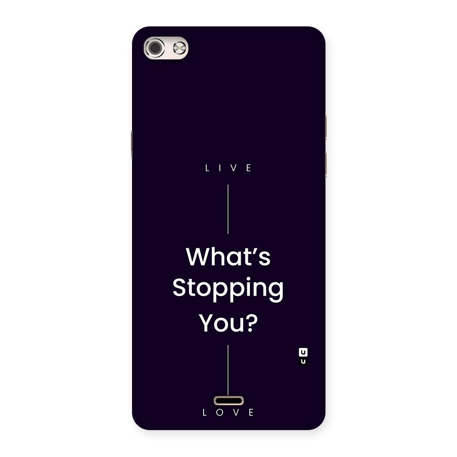 What Stopping You Back Case for Canvas Silver 5