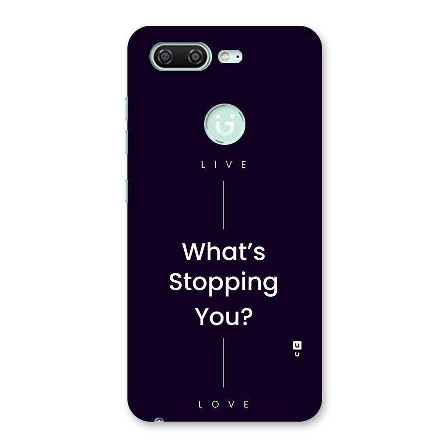 What Stopping You Back Case for Gionee S10