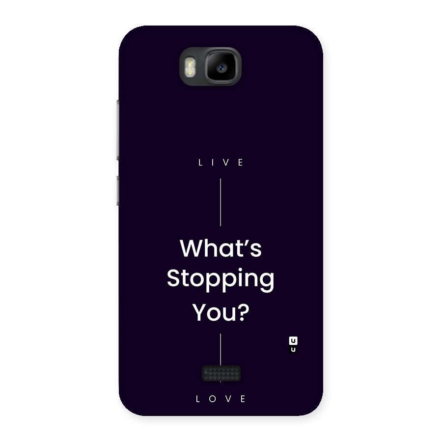 What Stopping You Back Case for Honor Bee