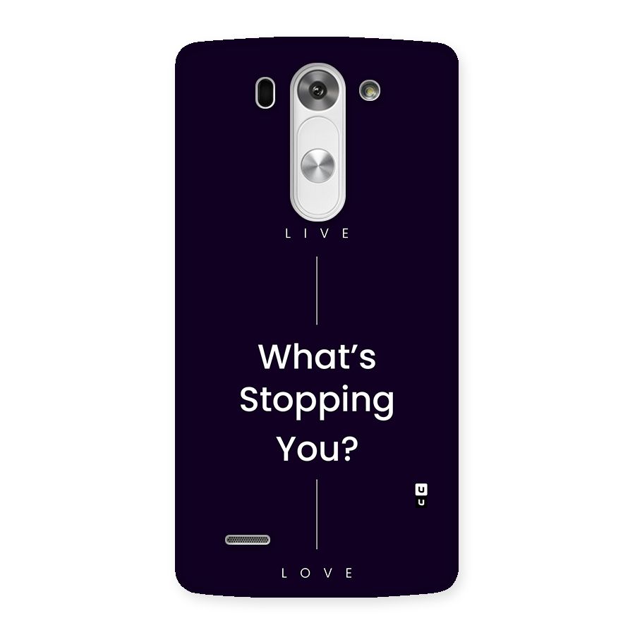 What Stopping You Back Case for LG G3 Mini