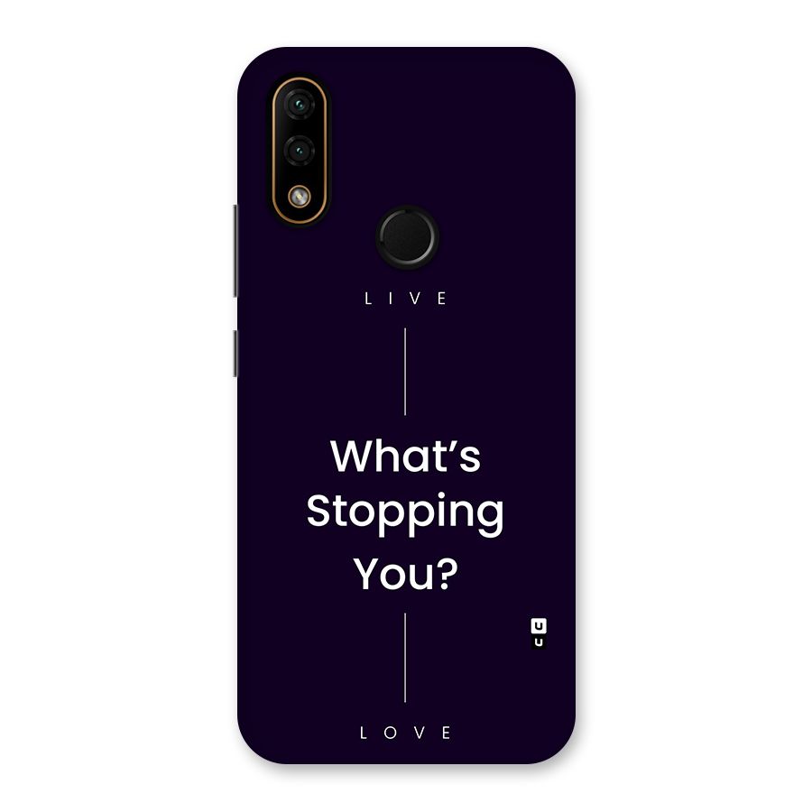 What Stopping You Back Case for Lenovo A6 Note
