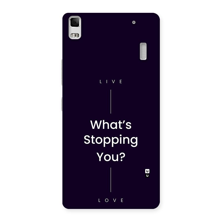 What Stopping You Back Case for Lenovo K3 Note