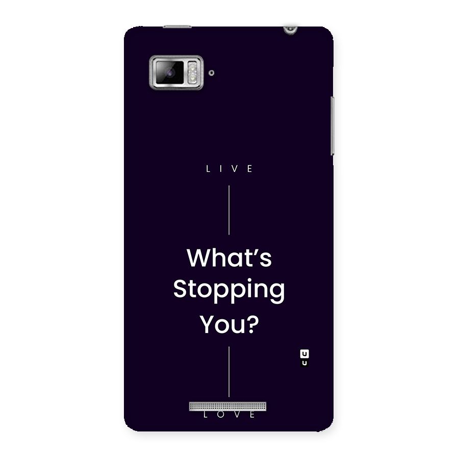 What Stopping You Back Case for Lenovo Vibe Z K910
