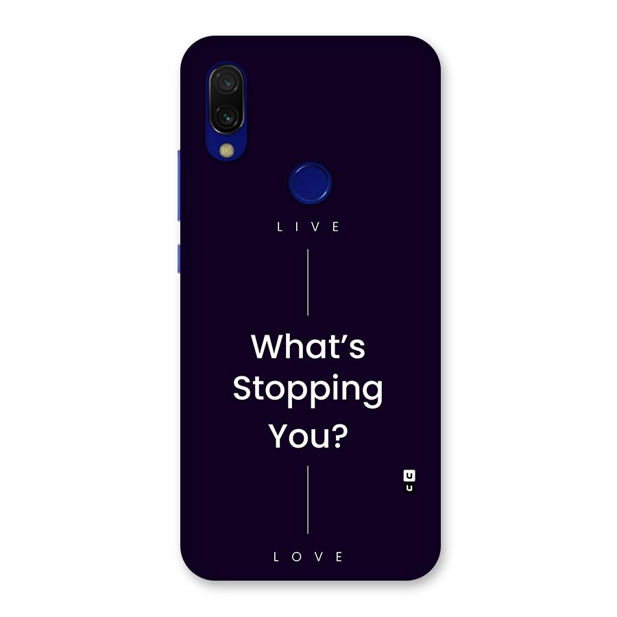 What Stopping You Back Case for Redmi 7