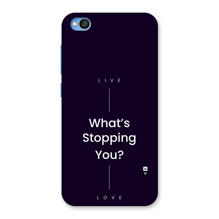 What Stopping You Back Case for Redmi Go