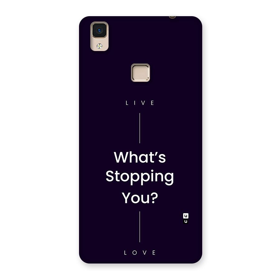 What Stopping You Back Case for V3 Max