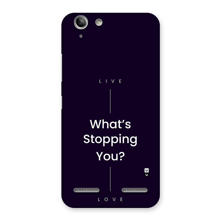 What Stopping You Back Case for Vibe K5