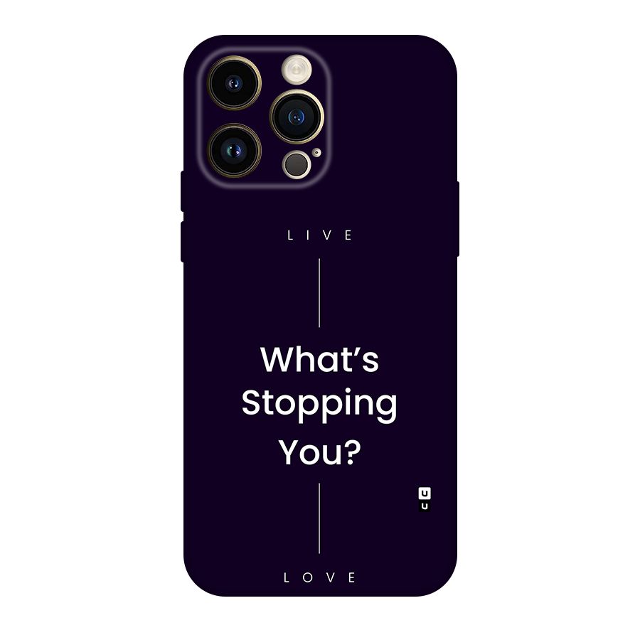 What Stopping You Back Case for iPhone 14 Pro Max
