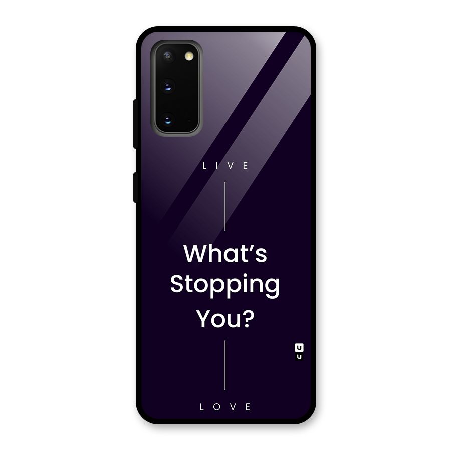 What Stopping You Glass Back Case for Galaxy S20