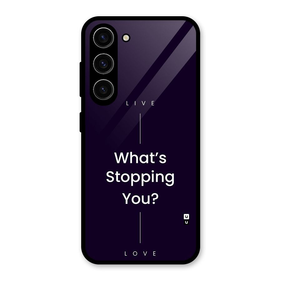 What Stopping You Glass Back Case for Galaxy S23