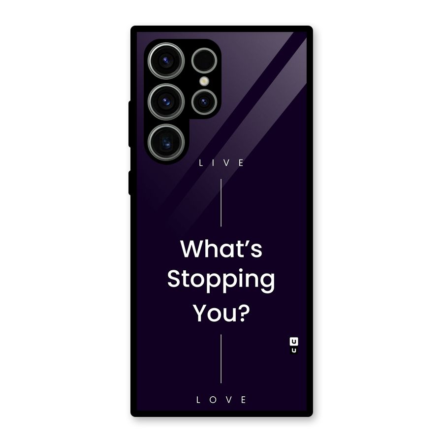 What Stopping You Glass Back Case for Galaxy S23 Ultra