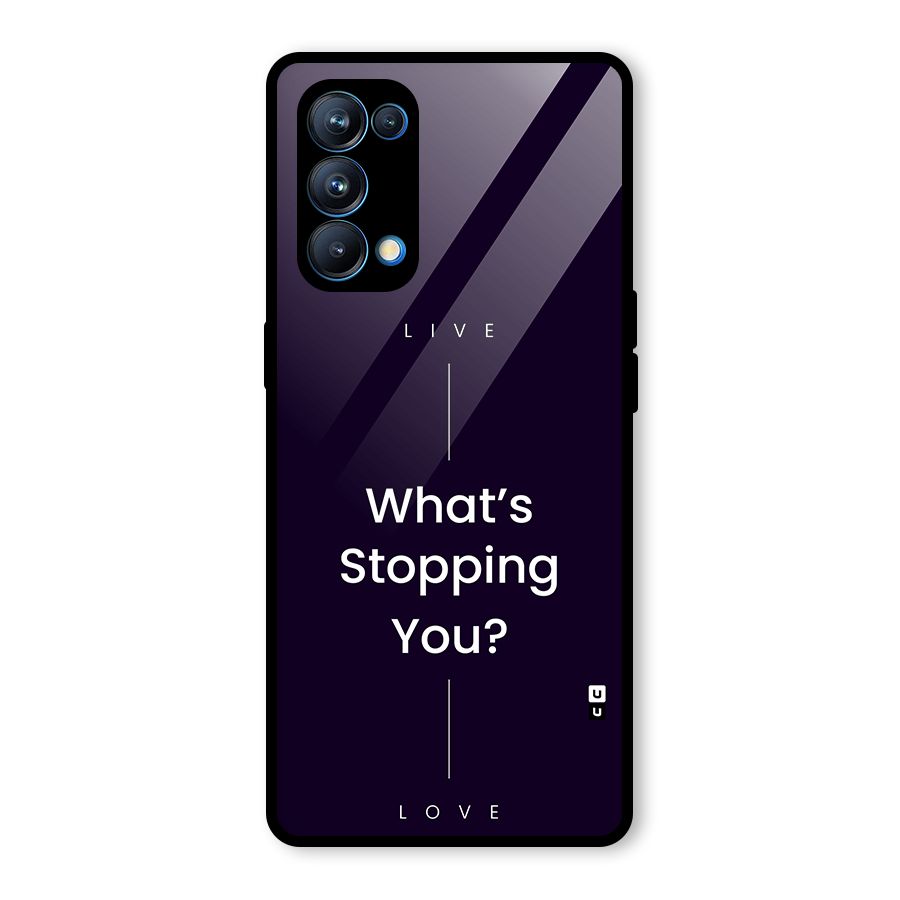 What Stopping You Glass Back Case for Oppo Reno5 Pro 5G