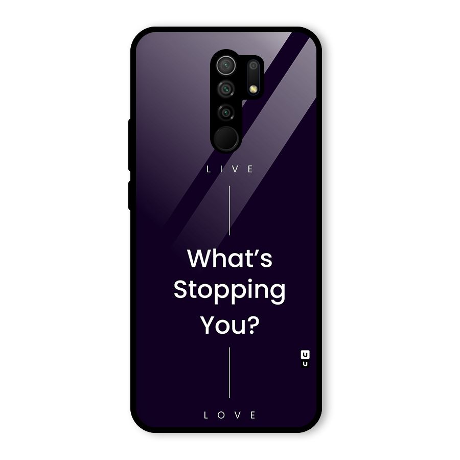 What Stopping You Glass Back Case for Poco M2