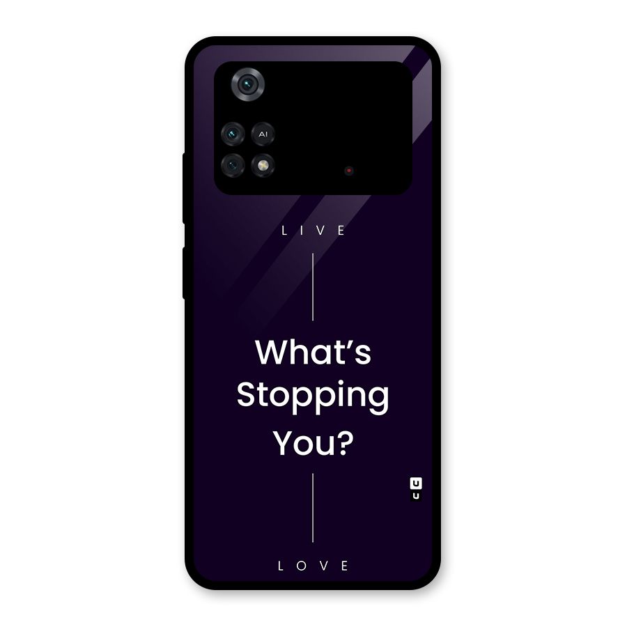 What Stopping You Glass Back Case for Poco M4 Pro 4G