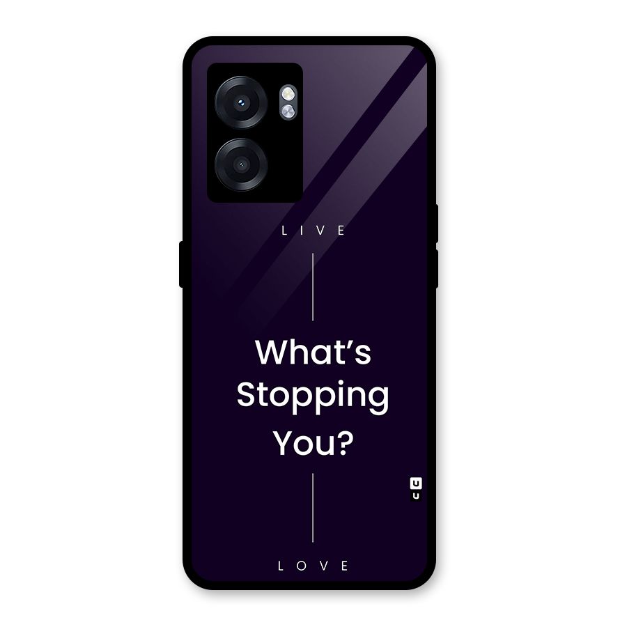 What Stopping You Glass Back Case for Realme Narzo 50 5G
