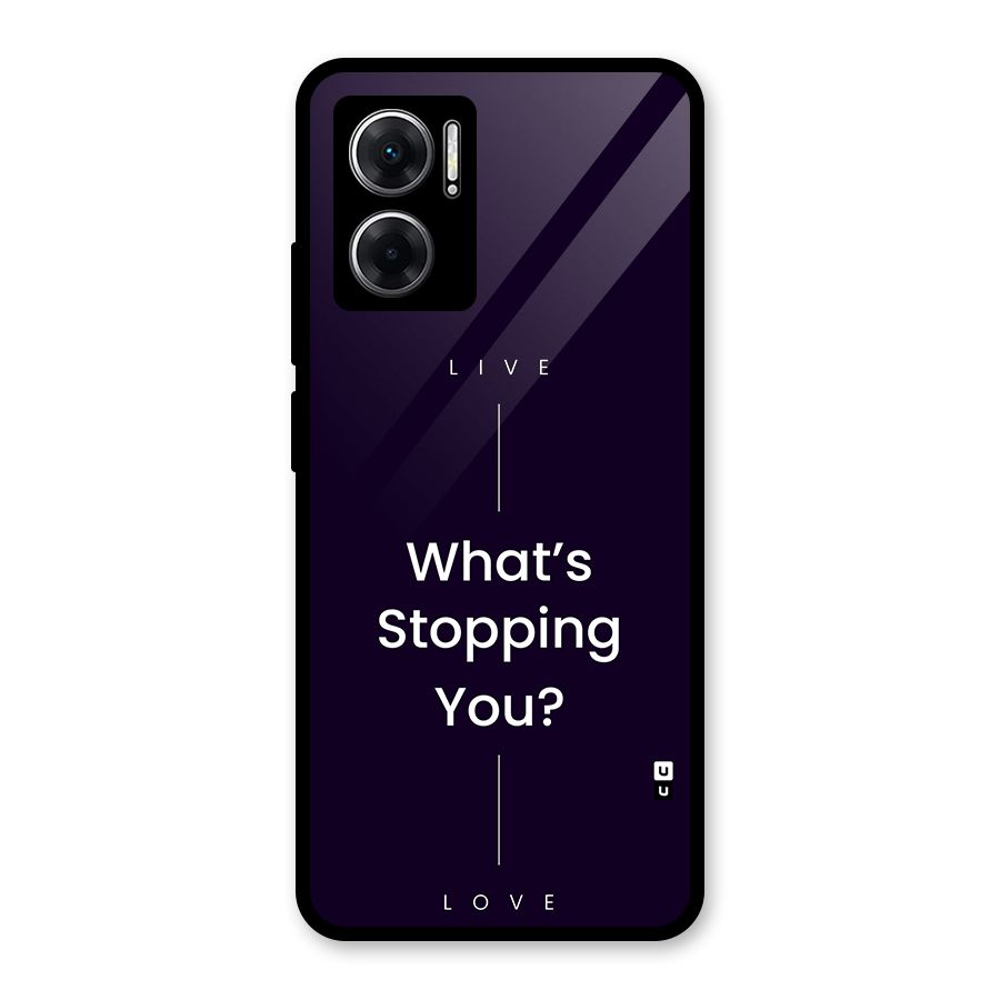 What Stopping You Glass Back Case for Redmi 11 Prime 5G