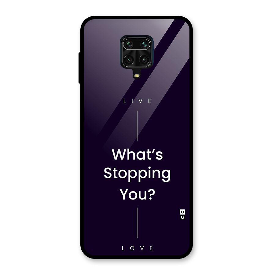 What Stopping You Glass Back Case for Redmi Note 10 Lite
