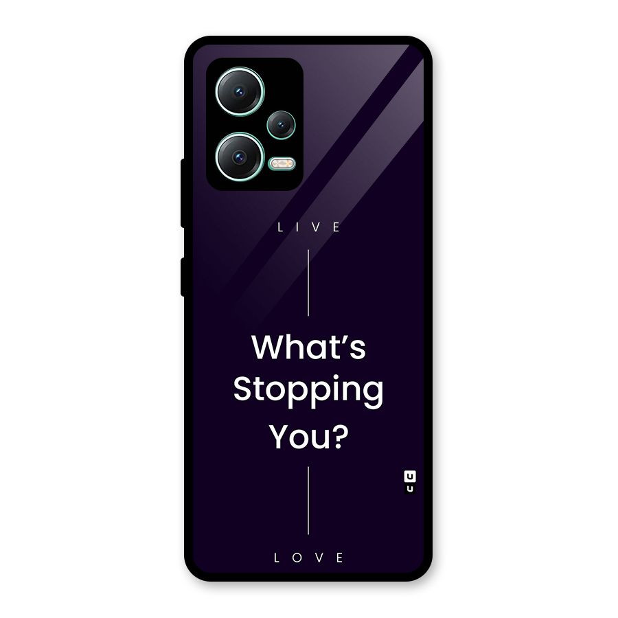 What Stopping You Glass Back Case for Redmi Note 12 5G
