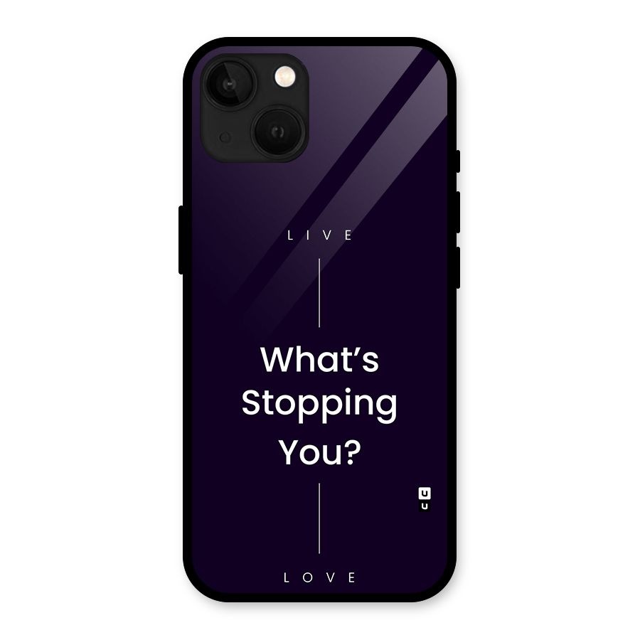 What Stopping You Glass Back Case for iPhone 13