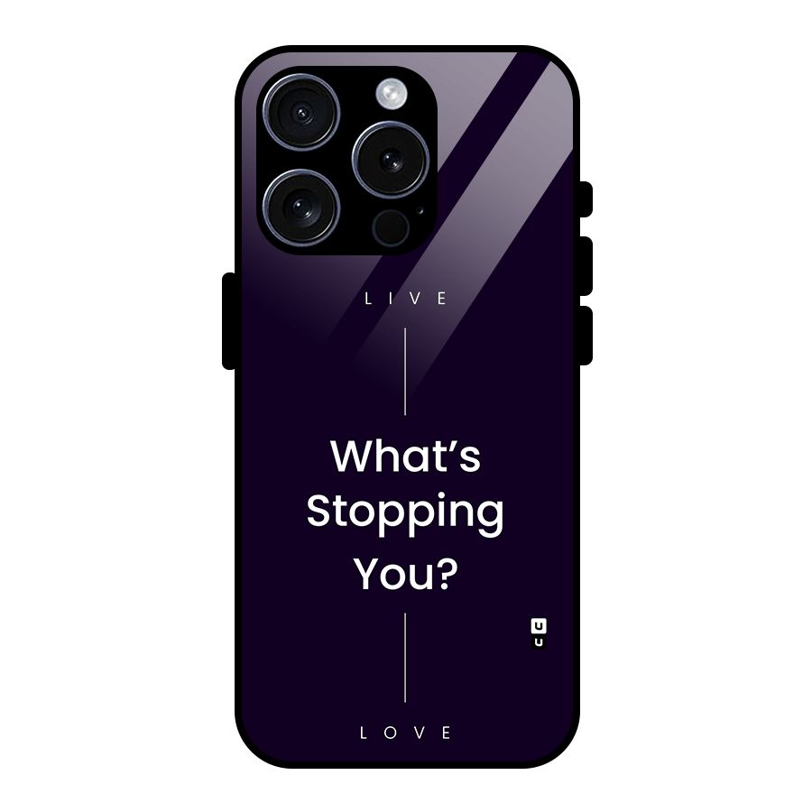 What Stopping You Glass Back Case for iPhone 15 Pro