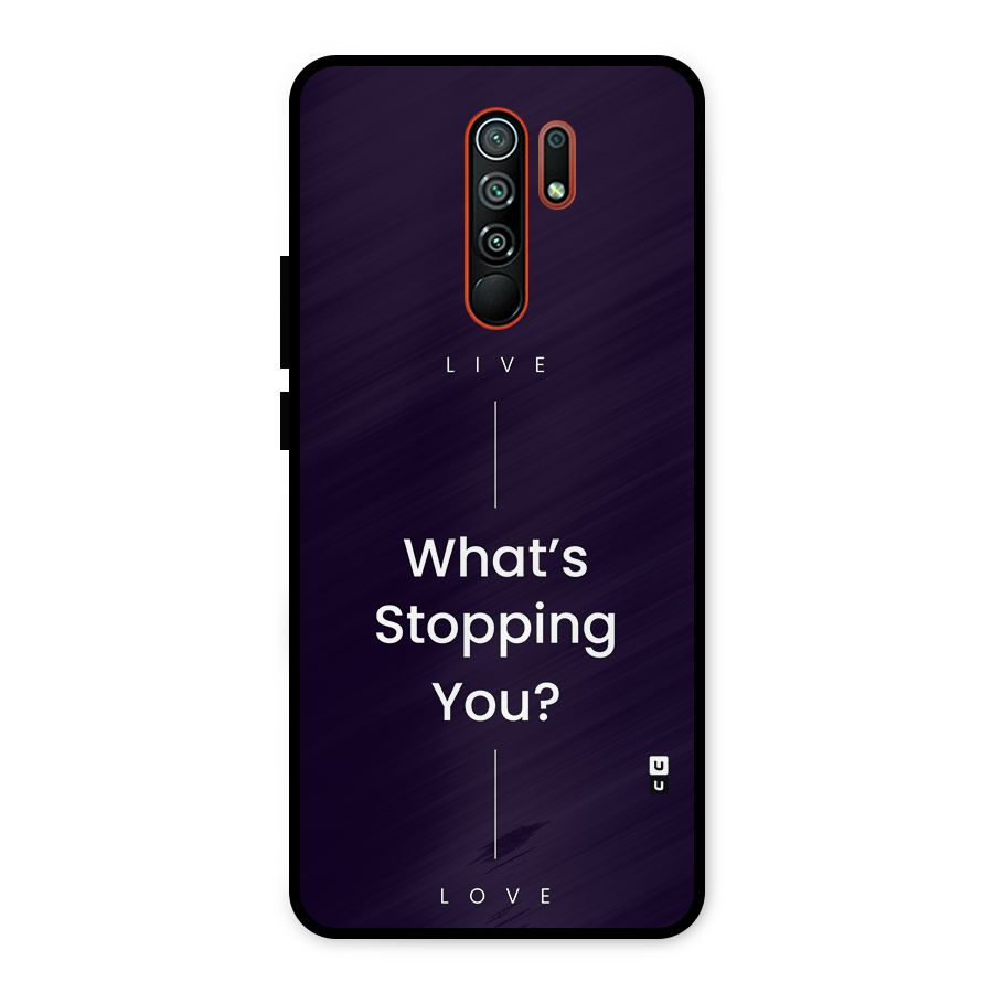 What Stopping You Metal Back Case for Redmi 9 Prime