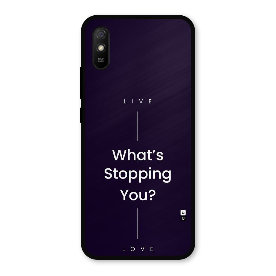 What Stopping You Metal Back Case for Redmi 9i