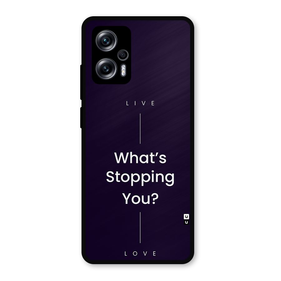 What Stopping You Metal Back Case for Redmi K50i