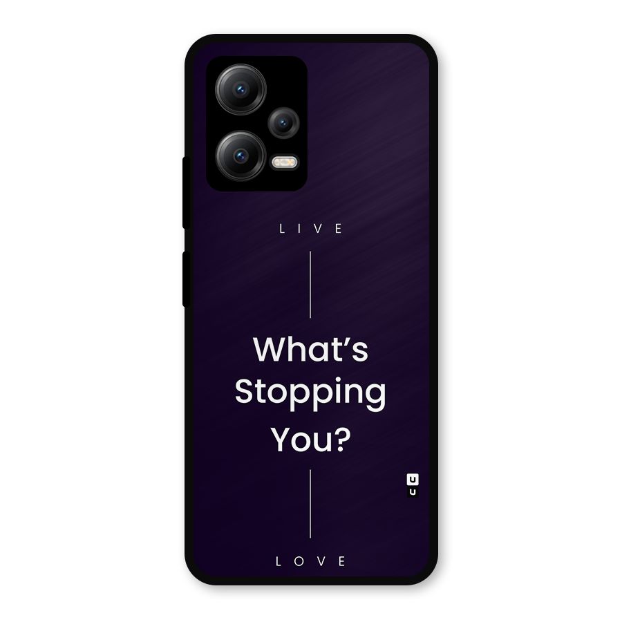 What Stopping You Metal Back Case for Redmi Note 12 5G