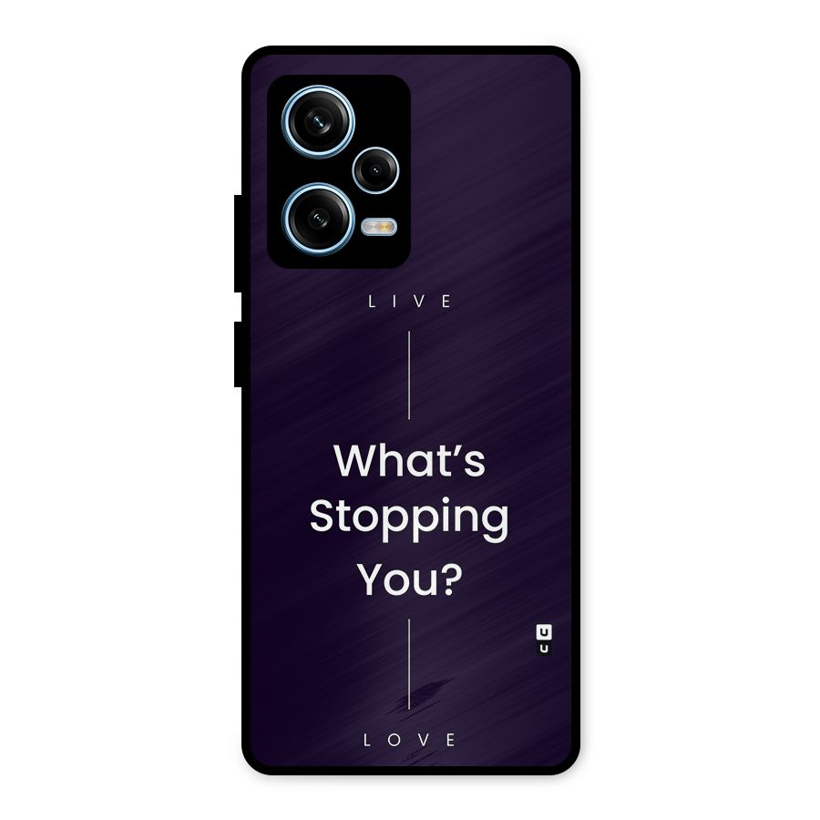 What Stopping You Metal Back Case for Redmi Note 12 Pro