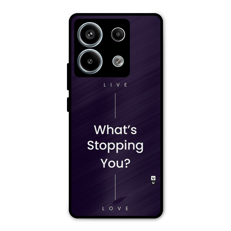 What Stopping You Metal Back Case for Redmi Note 13 Pro 5G