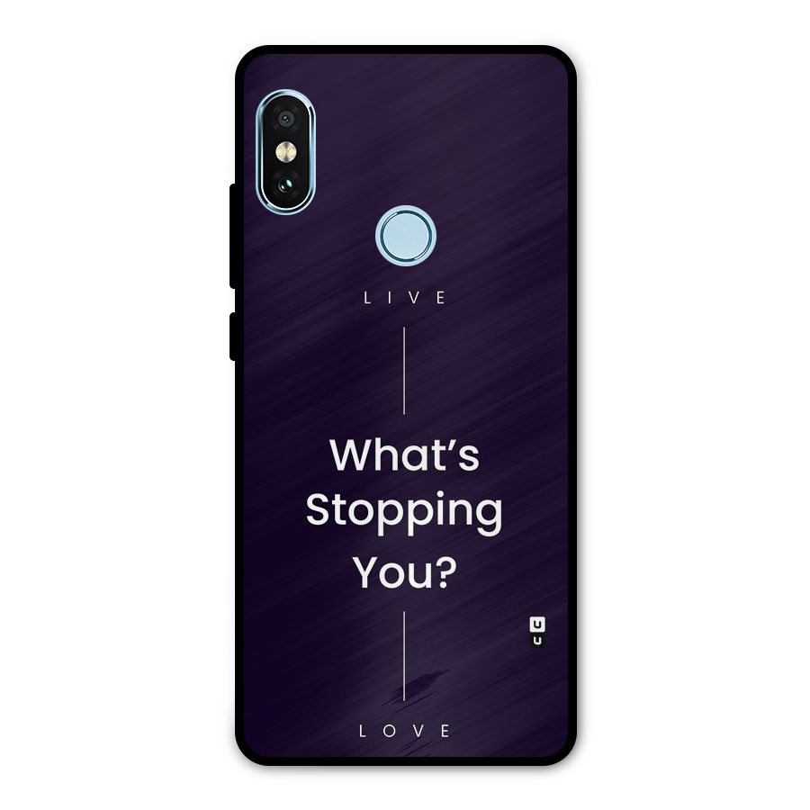 What Stopping You Metal Back Case for Redmi Note 5 Pro