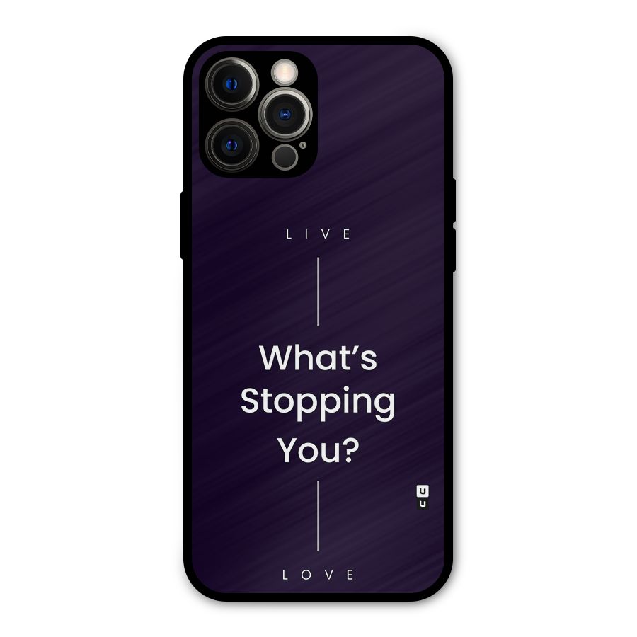 What Stopping You Metal Back Case for iPhone 12 Pro Max