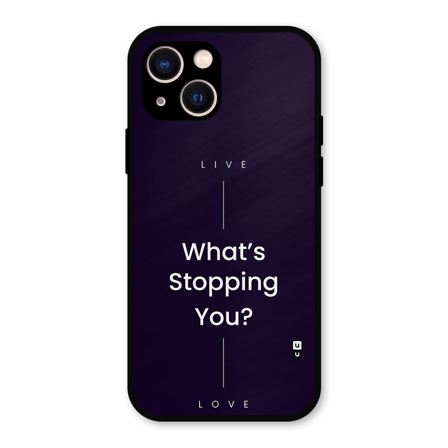 What Stopping You Metal Back Case for iPhone 13