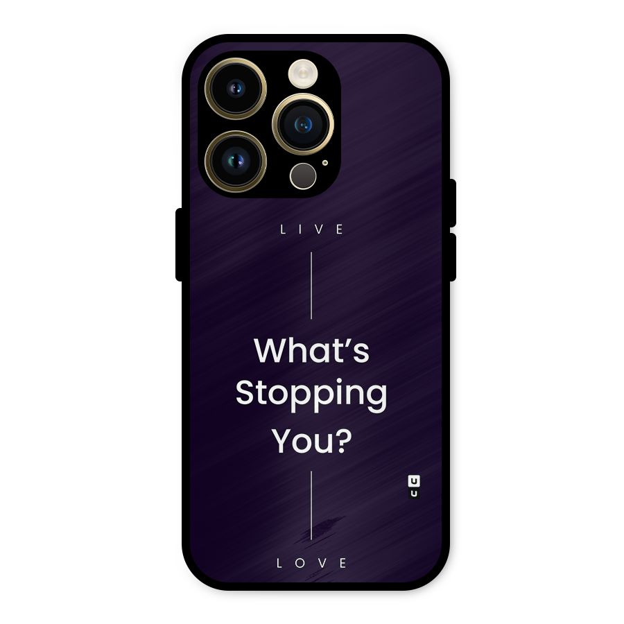 What Stopping You Metal Back Case for iPhone 14 Pro