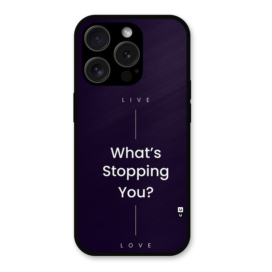 What Stopping You Metal Back Case for iPhone 15 Pro