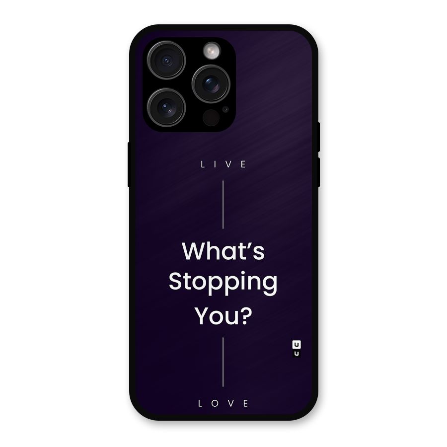 What Stopping You Metal Back Case for iPhone 15 Pro Max