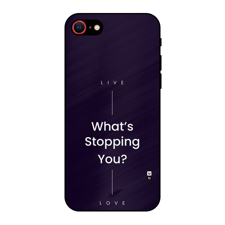 What Stopping You Metal Back Case for iPhone SE 2022