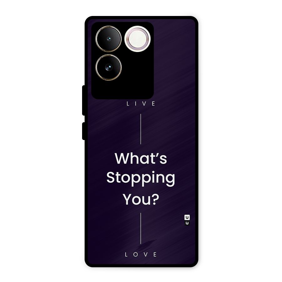 What Stopping You Metal Back Case for iQOO Z7 Pro