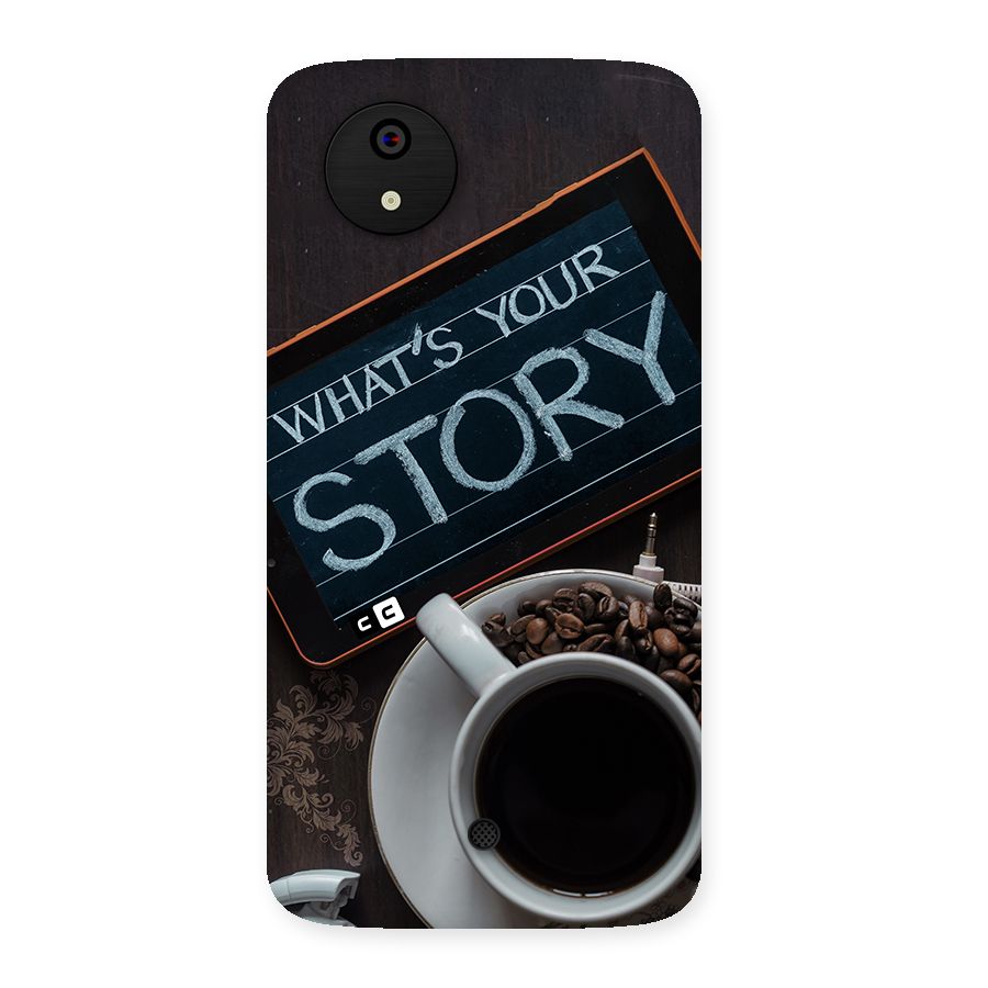 Whats Your Story Back Case for Canvas A1  AQ4501