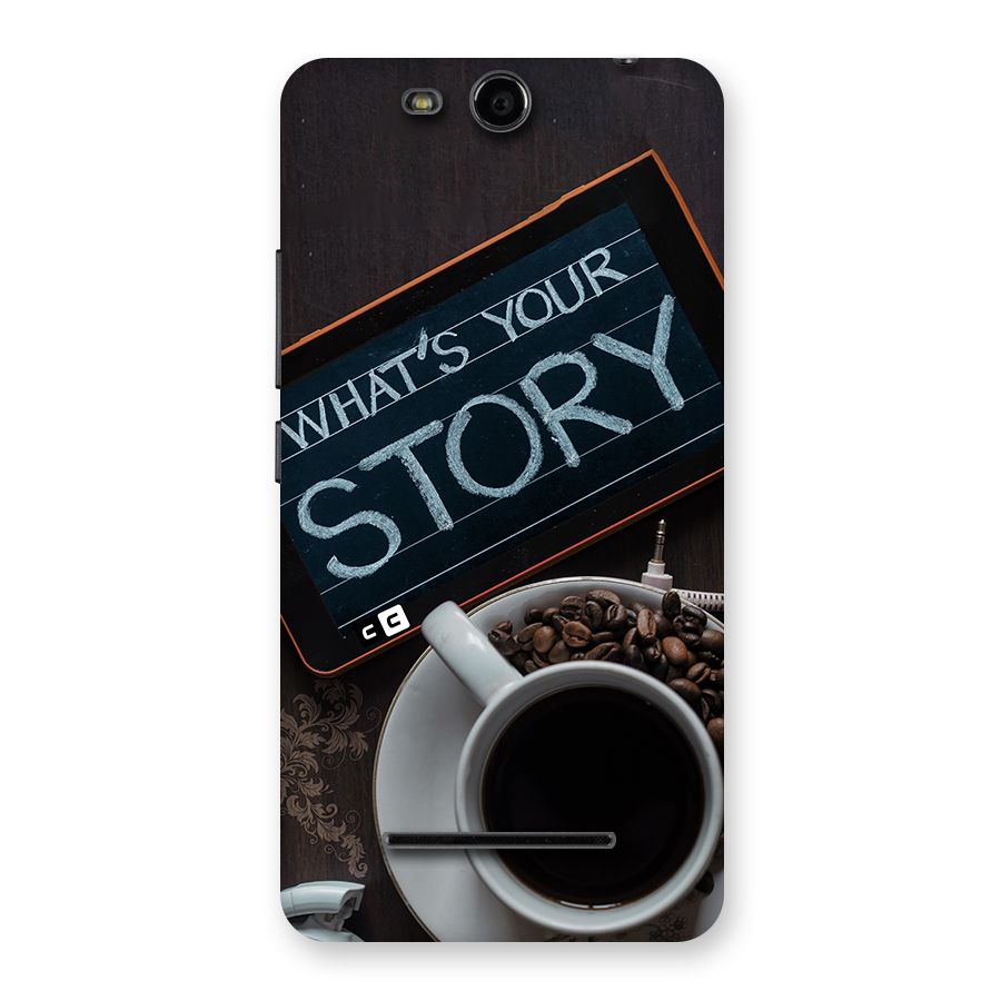 Whats Your Story Back Case for Canvas Juice 3 Q392