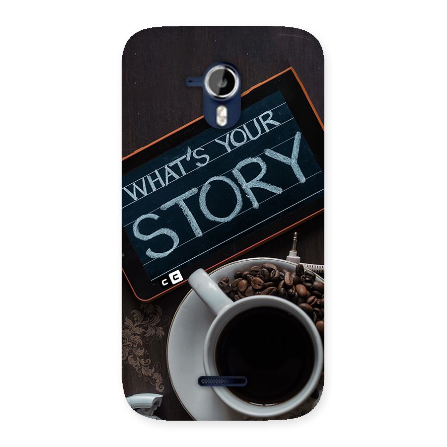 Whats Your Story Back Case for Canvas Magnus A117