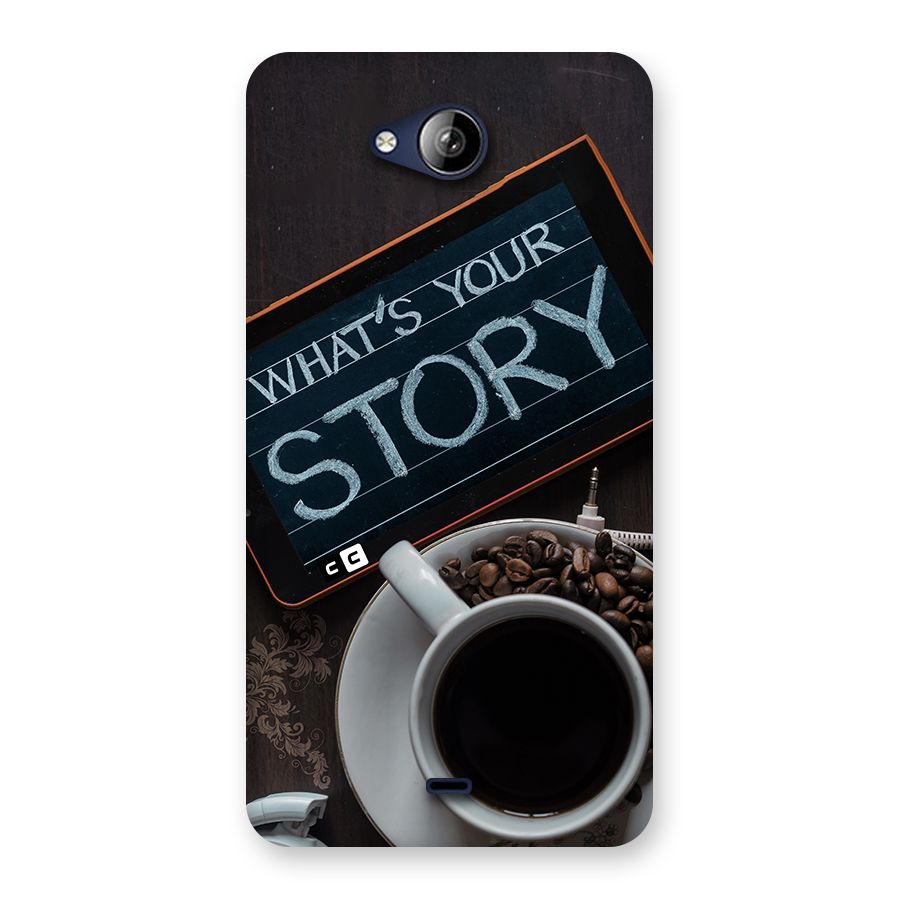 Whats Your Story Back Case for Canvas Play Q355