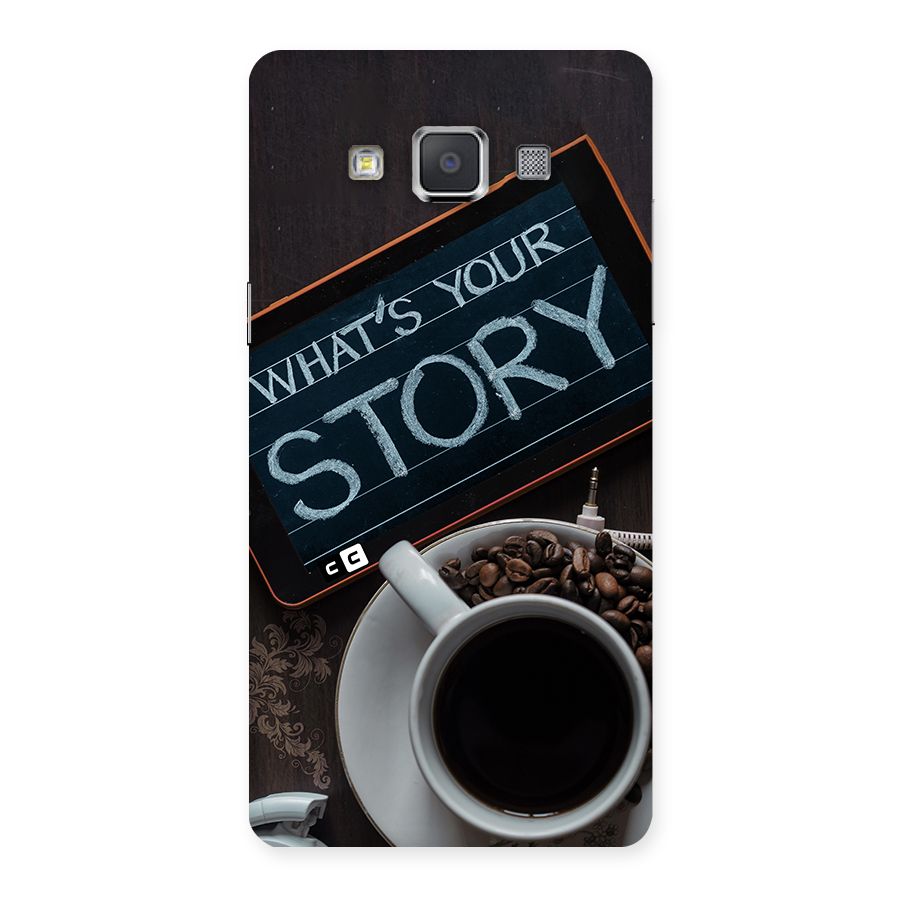 Whats Your Story Back Case for Galaxy Grand Max